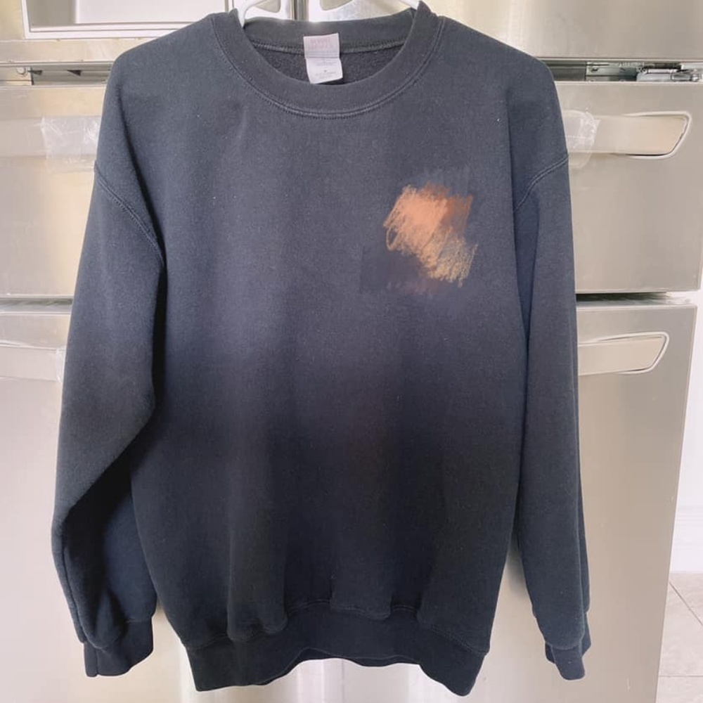 New unisex black shirt long sleeve sz M sweatershirt top t shirt